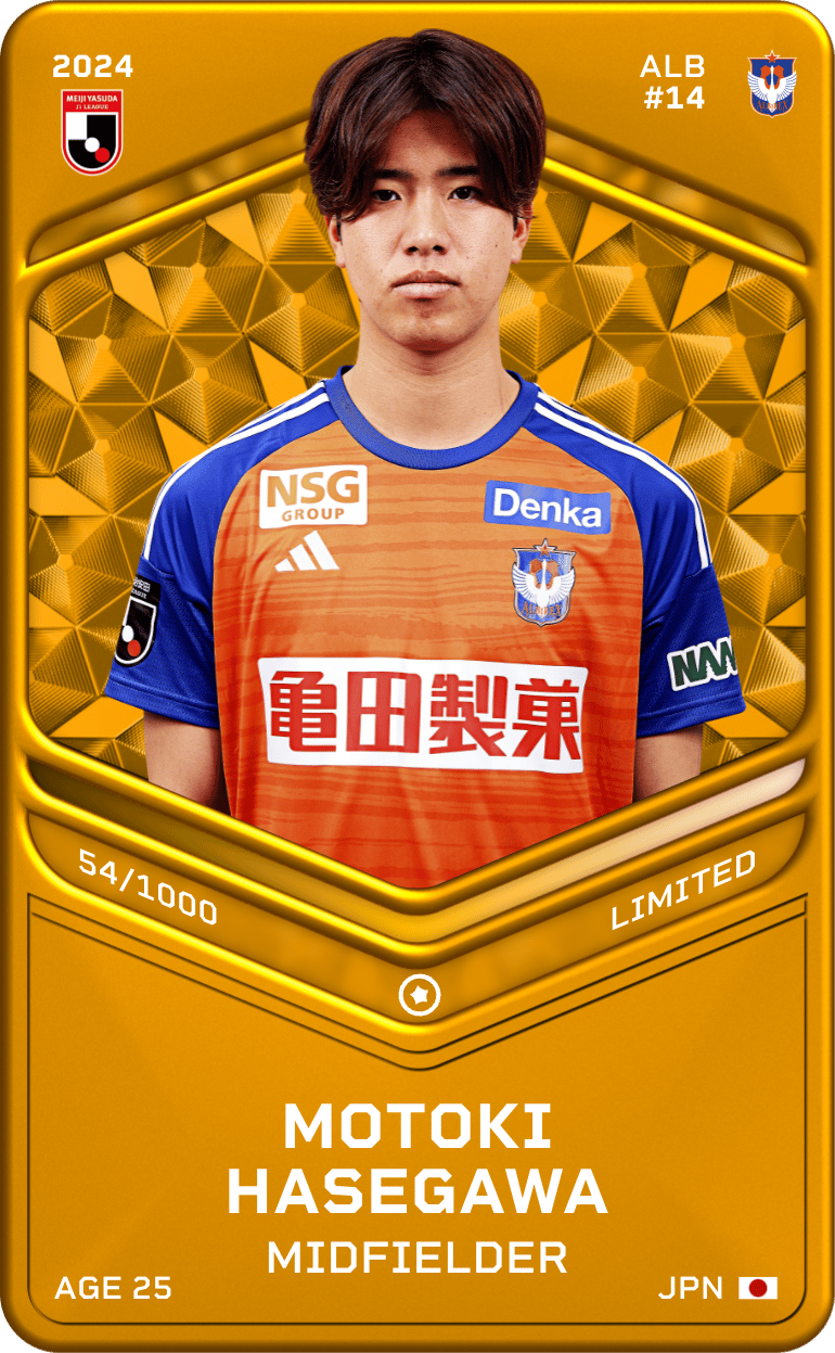Motoki Hasegawa 2024-25 • Limited 54/1000
