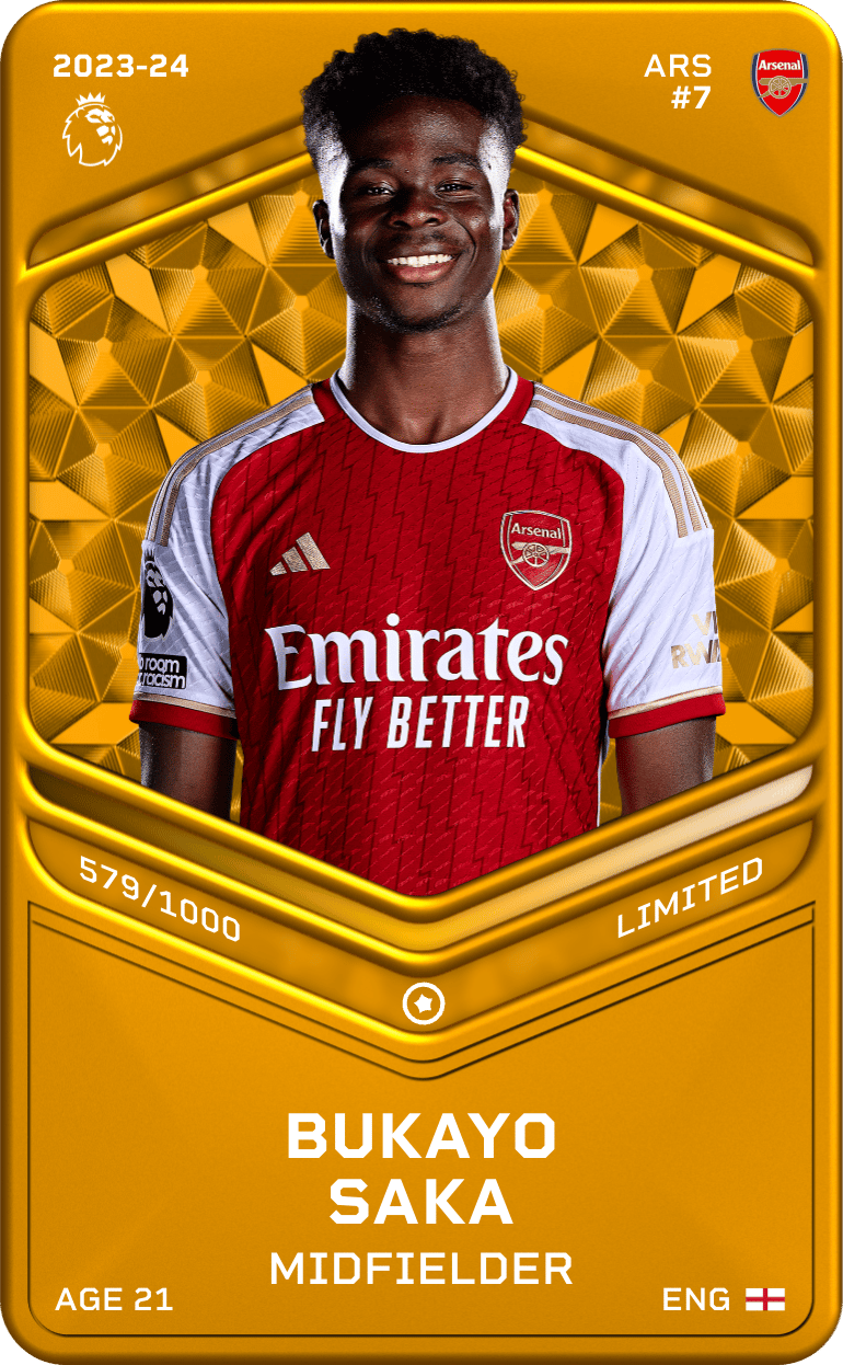 Bukayo Saka 2023-24 • Limited 579/1000