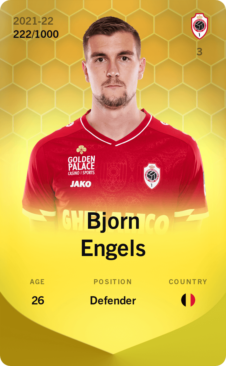 Bjorn Engels 2021-22 • Limited 222/1000