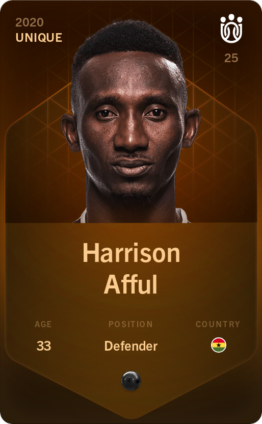 Sorare - Sorare Official - Harrison Afful 2020-21 • Unique - NFT # 56760987246225026424263441357348940416161350542102789564364271968925761302120