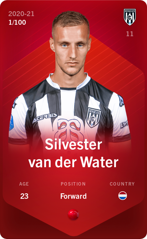Sorare - Sorare Official - Silvester van der Water 2020-21 • Rare 1/100 - NFT # 47223328832573769520400008989170653838281884635038921234599617414381557265553