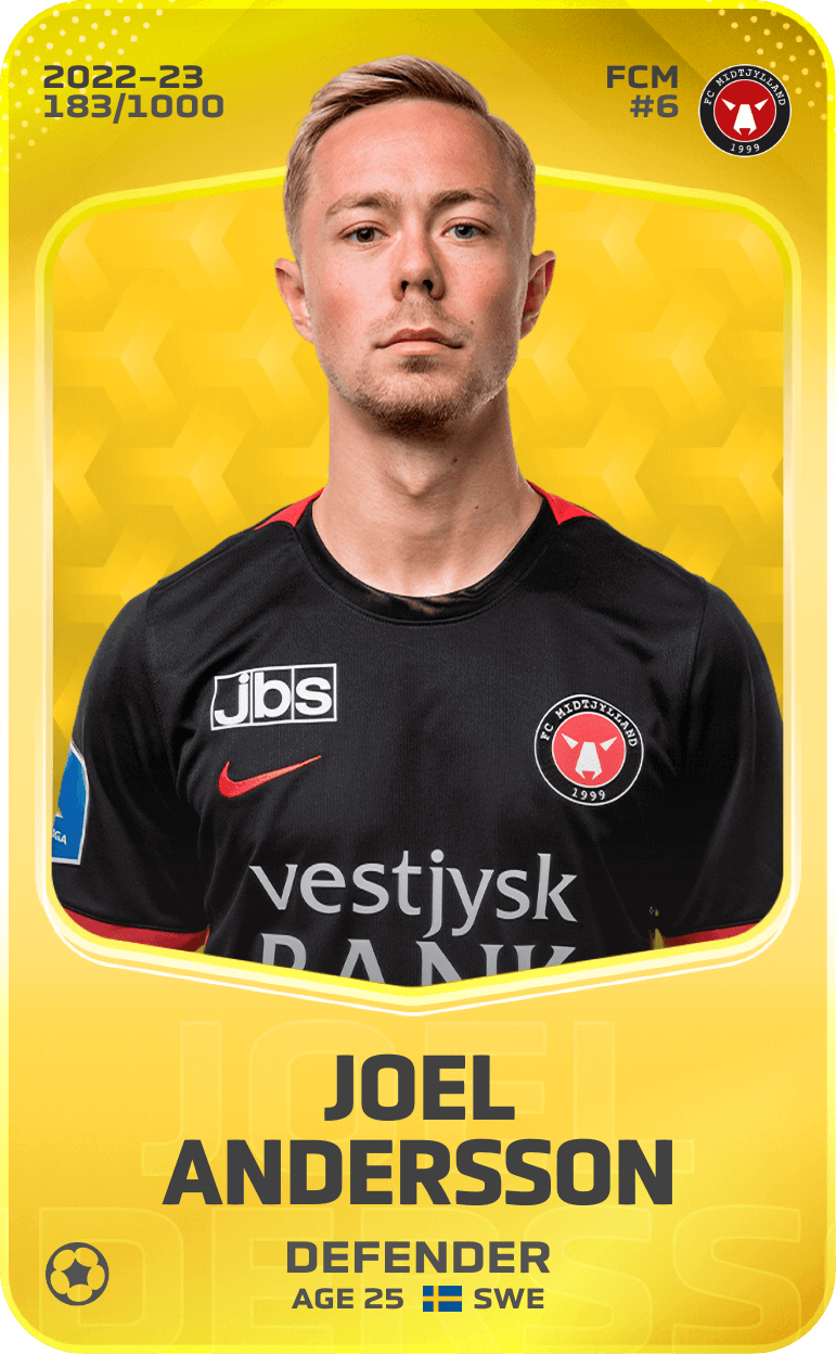 Joel Andersson 2022-23 • Limited 183/1000