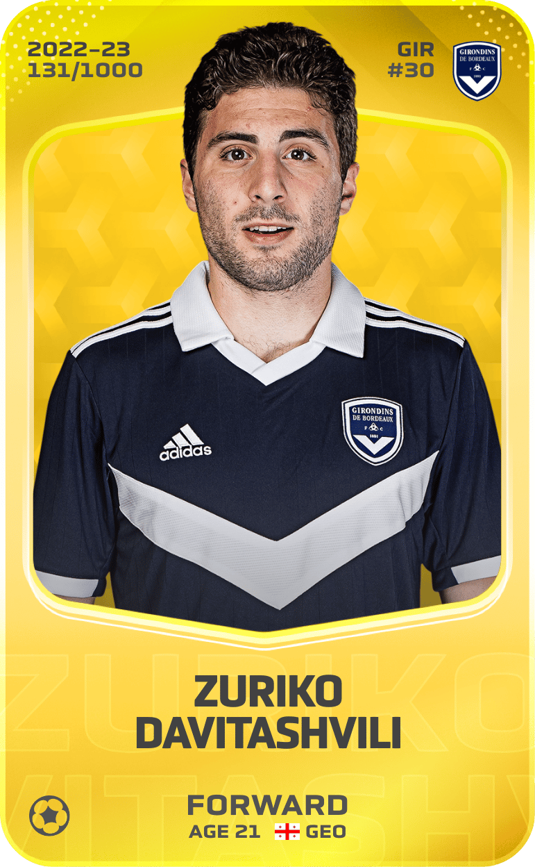 Zuriko Davitashvili 2022-23 • Limited 131/1000