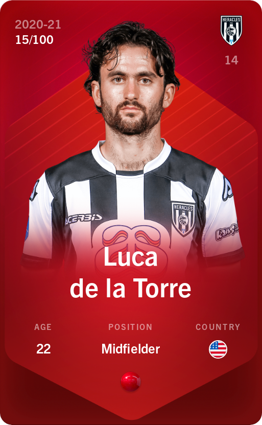 Sorare - Sorare Official - Luca de la Torre 2020-21 • Rare 15/100 - NFT # 49099006915272581928659271864601905986773384873486329934076695724114997524472