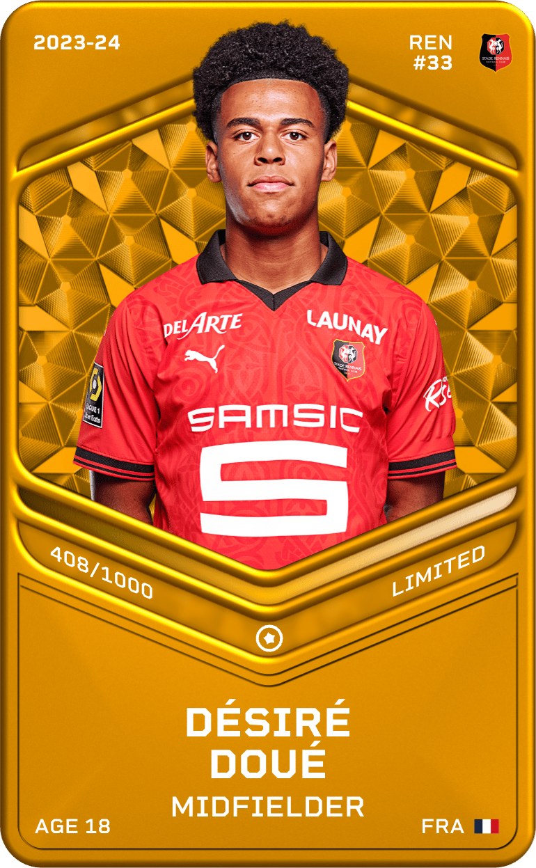 Désiré Doué 2023-24 • Limited 408/1000