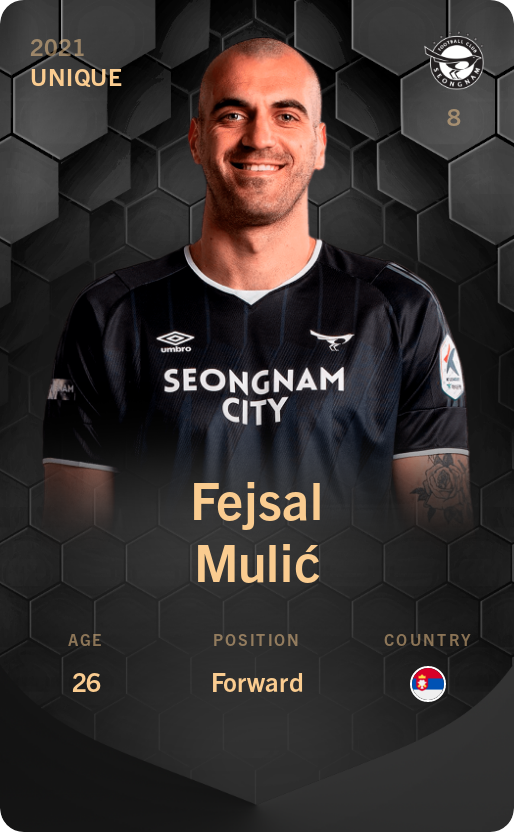 Sorare - Sorare Official - Fejsal Mulić 2021-22 • Unique - NFT # 67349288116638468116317442504036808339509523277665735842383376072301561206081