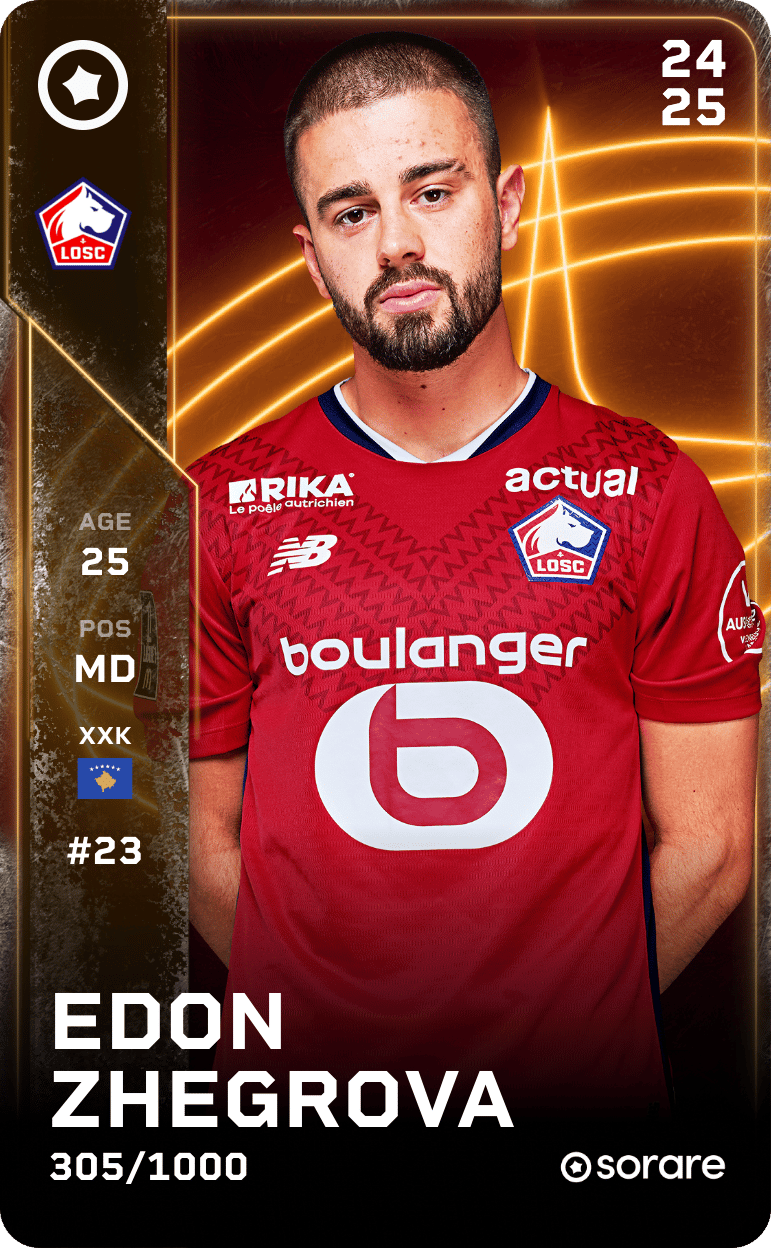 Edon Zhegrova 2024-25 • Limited 305/1000