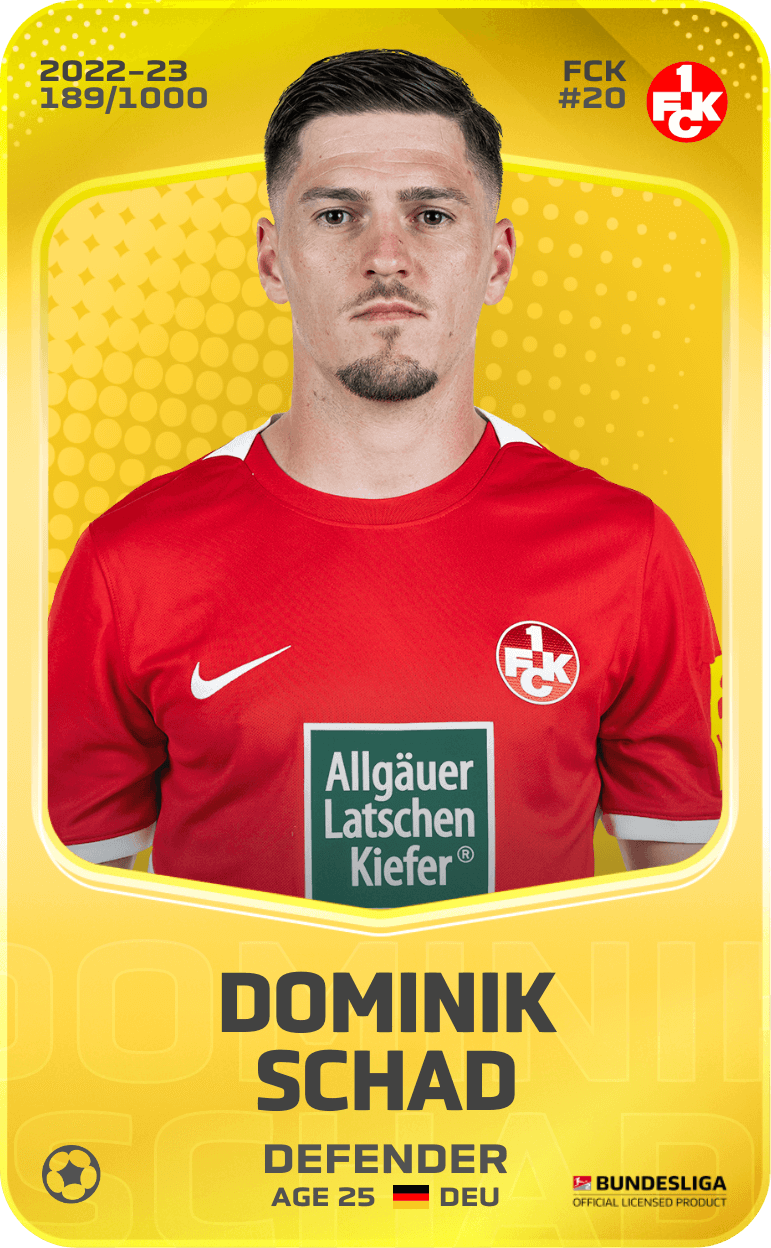 Dominik Schad 2022-23 • Limited 189/1000