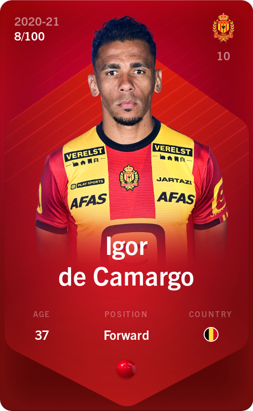 Sorare - Sorare Official - Igor de Camargo 2020-21 • Rare 8/100 - NFT # 41591246951856301049087335981047305046713715075612192018893941669299822375827