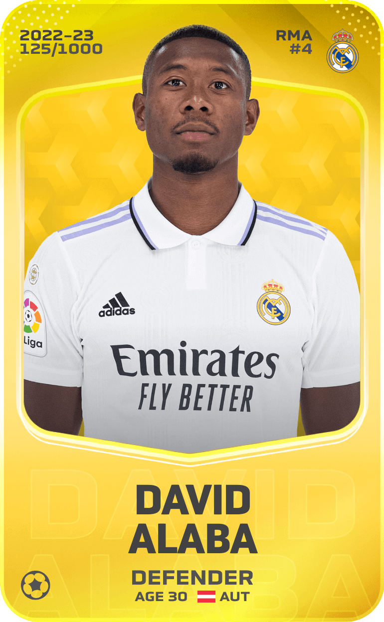 David Alaba 2022-23 • Limited 125/1000