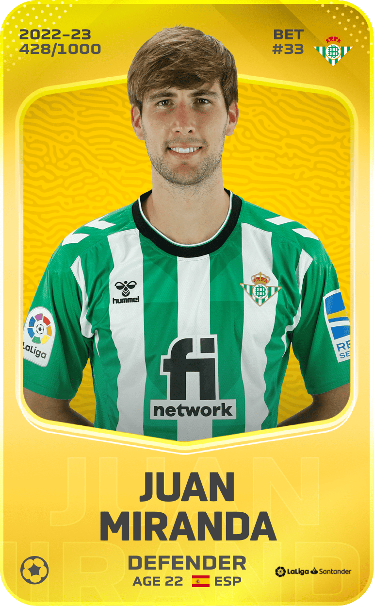 Juan Miranda 2022-23 • Limited 428/1000