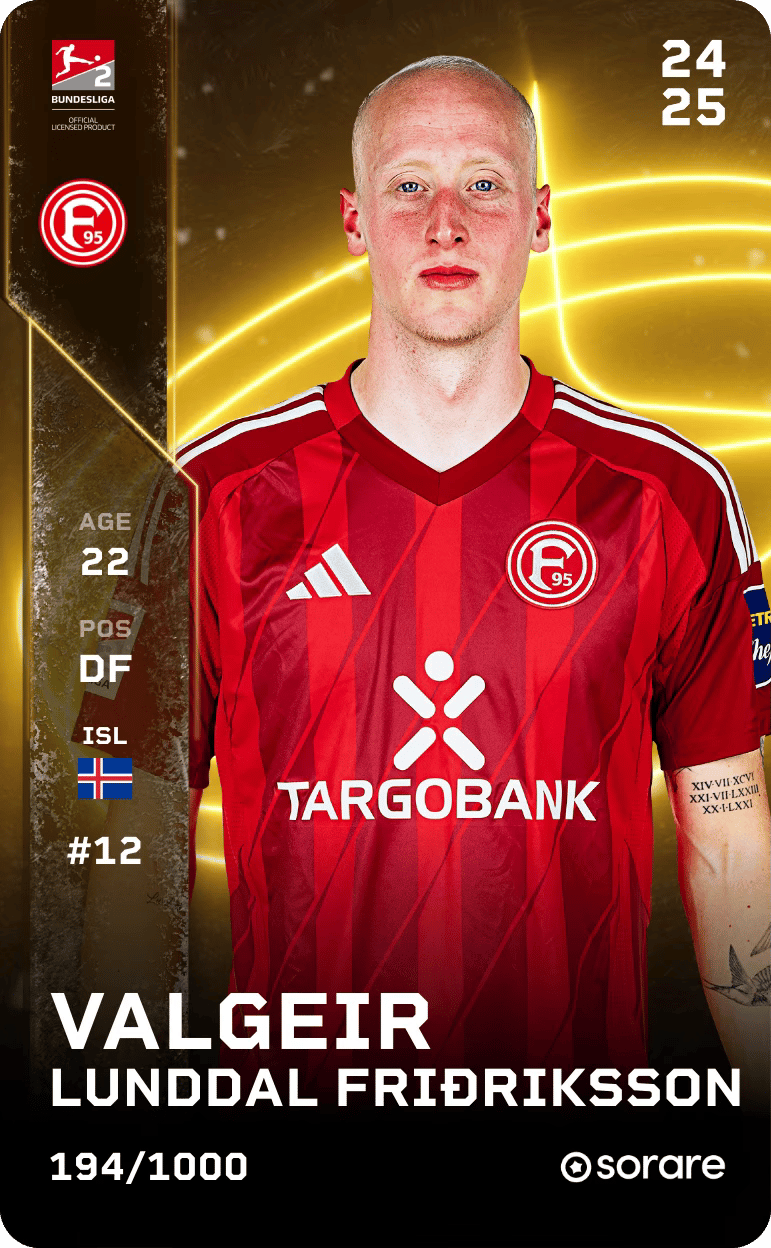 Valgeir Lunddal Friðriksson 2024-25 • Limited 194/1000