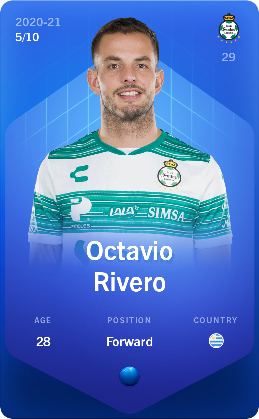 Sorare - Sorare Official - Octavio Rivero 2020-21 • Super Rare 5/10 - NFT # 42658919671936078317201544481222823187142415803511778640341747061059940767556