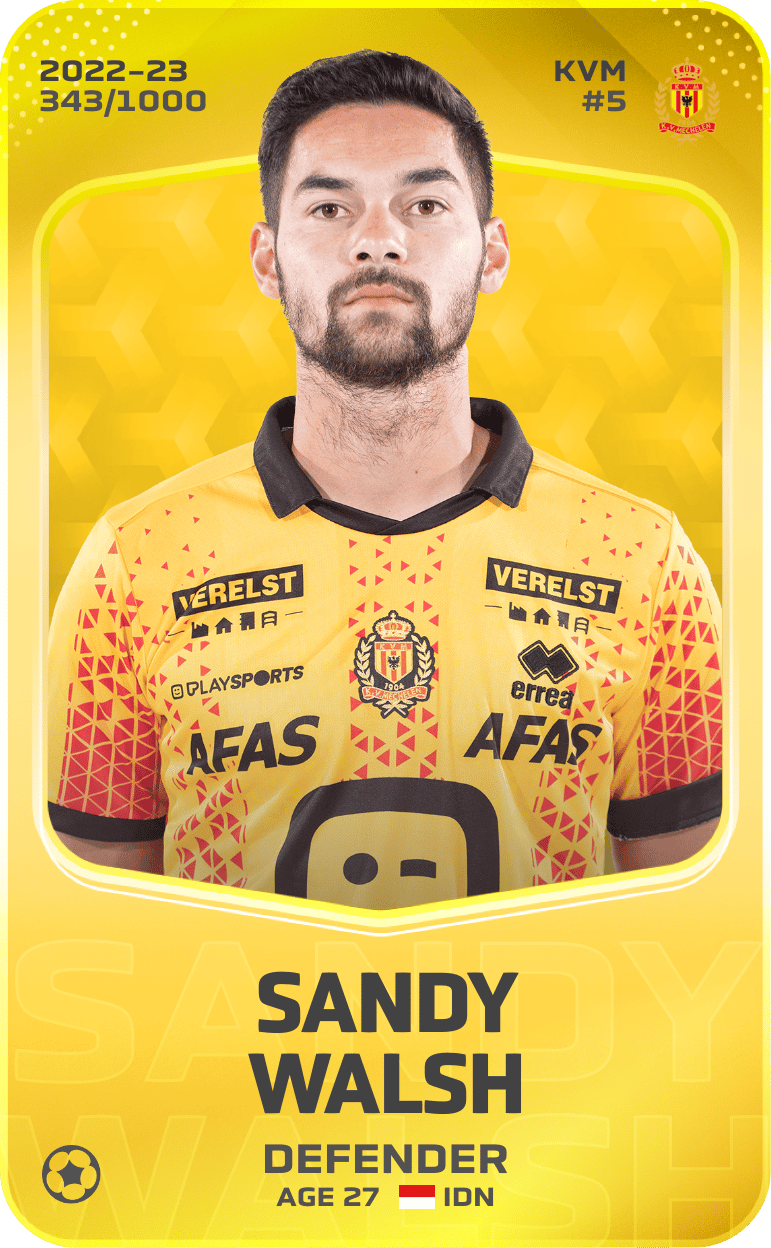 Sandy Walsh 2022-23 • Limited 343/1000