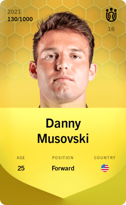 Danny Musovski 2021-22 • Limited 130/1000