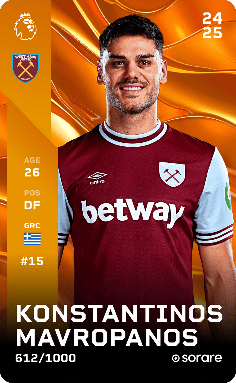 Konstantinos Mavropanos 2024-25 • Limited 612/1000