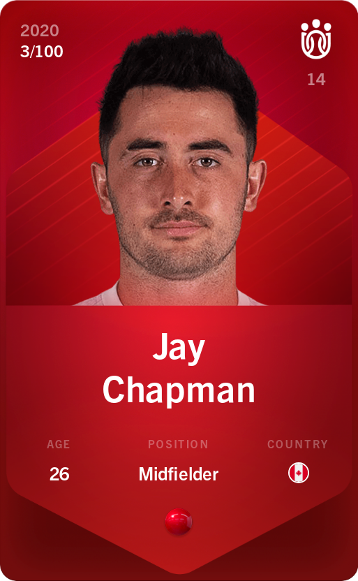 Sorare - Sorare Official - Jay Chapman 2020-21 • Rare 3/100 - NFT # 79557074846154116111382959230601253674390594619940490536015089520769188694271