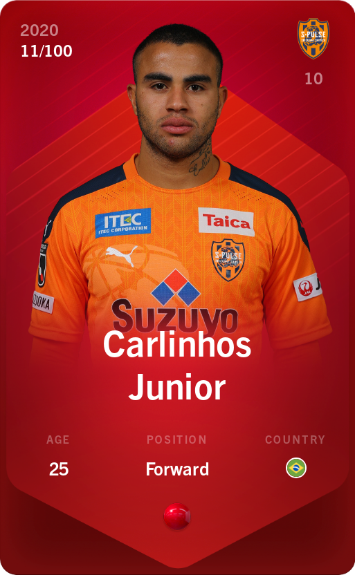 Sorare - Sorare Official - Carlinhos Junior 2020-21 • Rare 11/100 - NFT # 95386274988834742082213926683614212392136993461843370813563247000466220422509