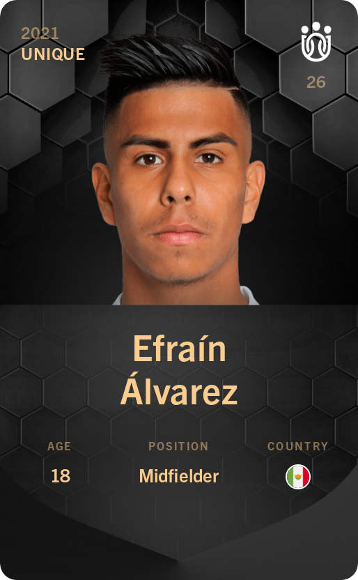 Sorare - Sorare Official - Efraín Álvarez 2021-22 • Unique - NFT # 115771789031524083077638793258486129004621329861436504555928007652303275818816
