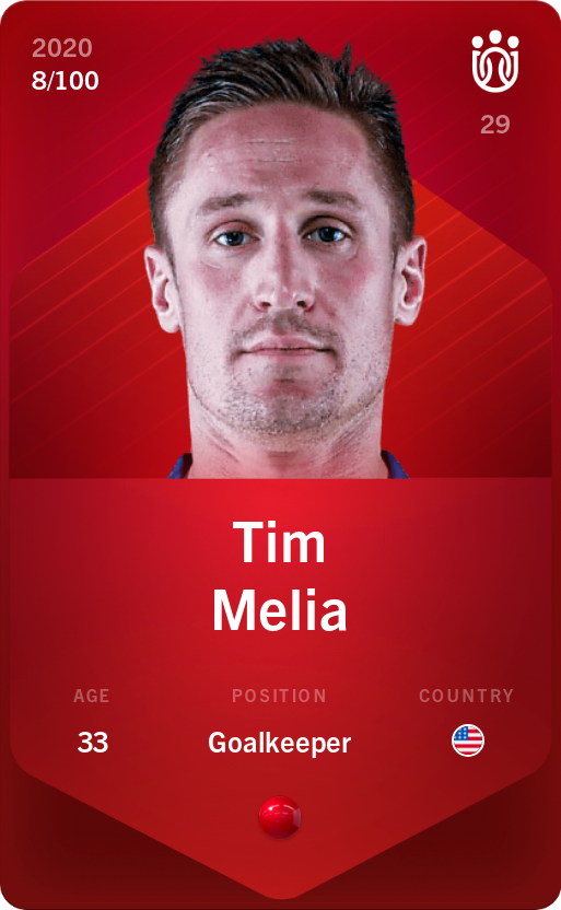 Sorare - Sorare Official - Tim Melia 2020-21 • Rare 8/100 - NFT # 35880458493950526225262745852043313328462360394644183969164202294372198009518