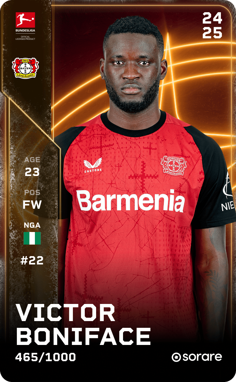 Victor Boniface 2024-25 • Limited 465/1000