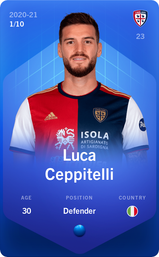 Sorare - Sorare Official - Luca Ceppitelli 2020-21 • Super Rare 1/10 - NFT # 31638766933811456416819142239445323364902835898360107487486151057213846497316