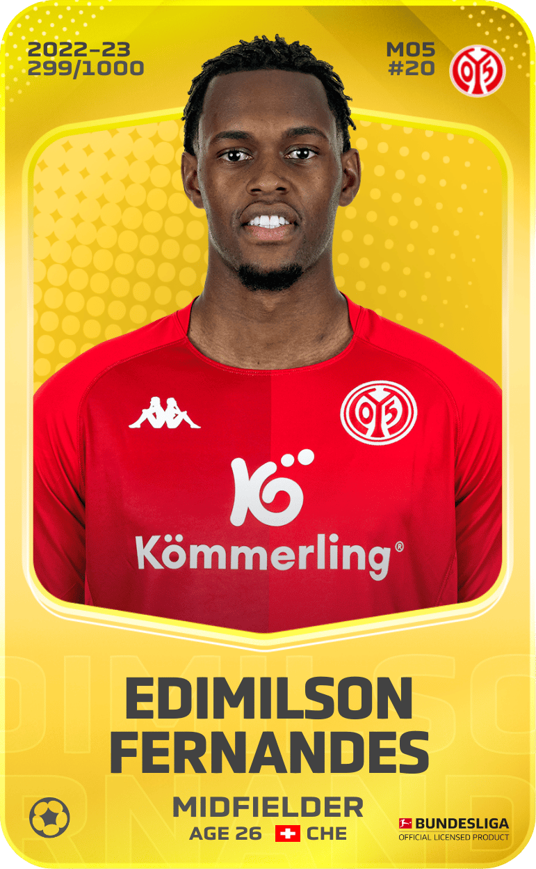 Edimilson Fernandes 2022-23 • Limited 299/1000