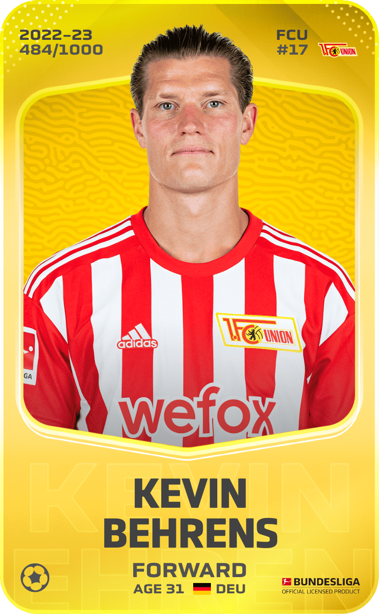 Kevin Behrens 2022-23 • Limited 484/1000