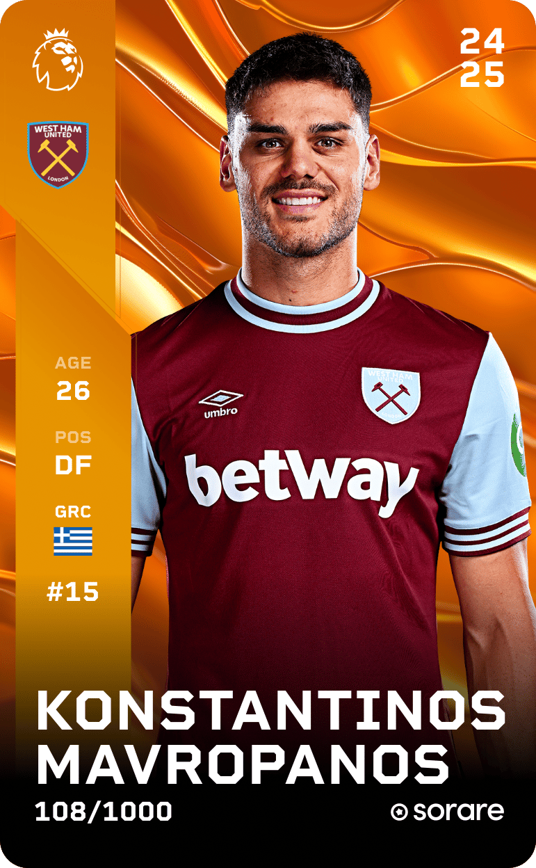 Konstantinos Mavropanos 2024-25 • Limited 108/1000