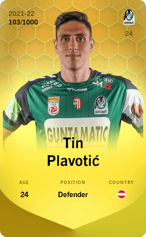 Tin Plavotić 2021-22 • Limited 103/1000