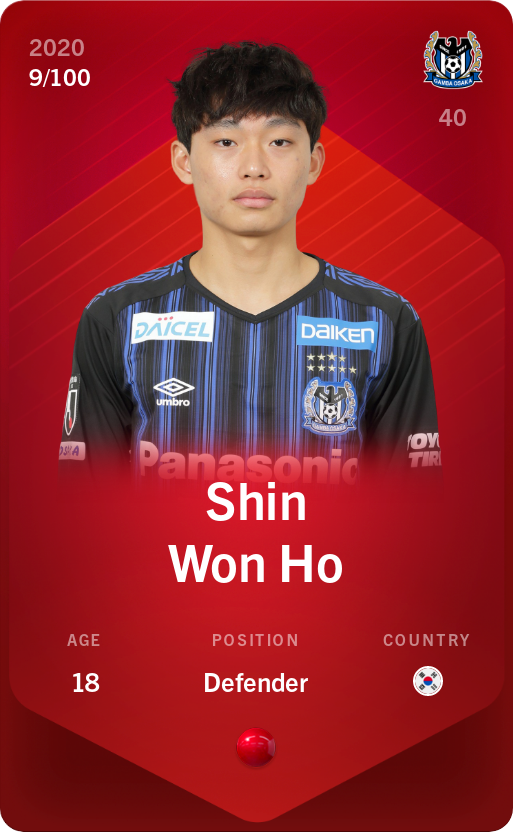 Sorare - Sorare Official - Shin Won Ho 2020-21 • Rare 9/100 - NFT # 115743932238257453448282185589803354234374821225091608088712074333595750363339
