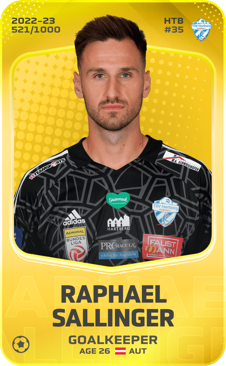 Raphael Sallinger 2022-23 • Limited 521/1000