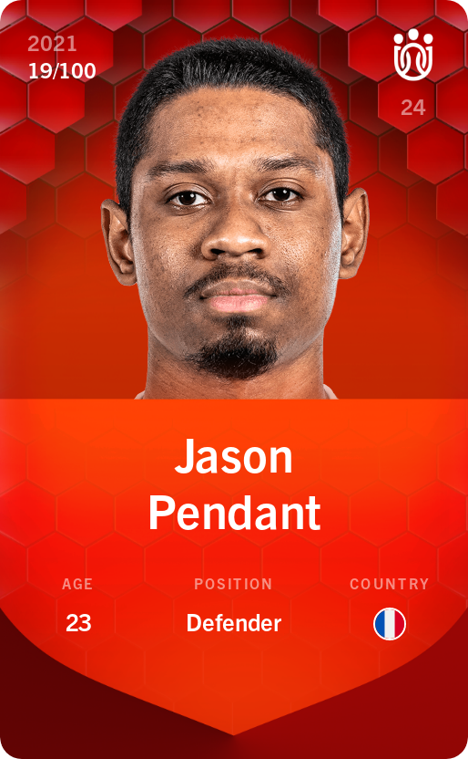 Sorare - Sorare Official - Jason Pendant 2021-22 • Rare 19/100 - NFT # 33169119664127567196453130521868806093675307241088208122917946307004836723215