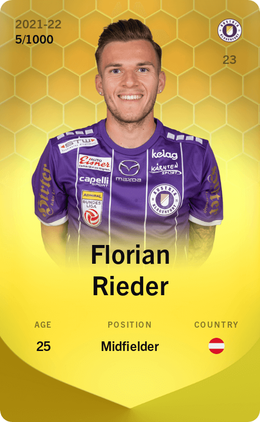 Florian Rieder 2021-22 • Limited 5/1000