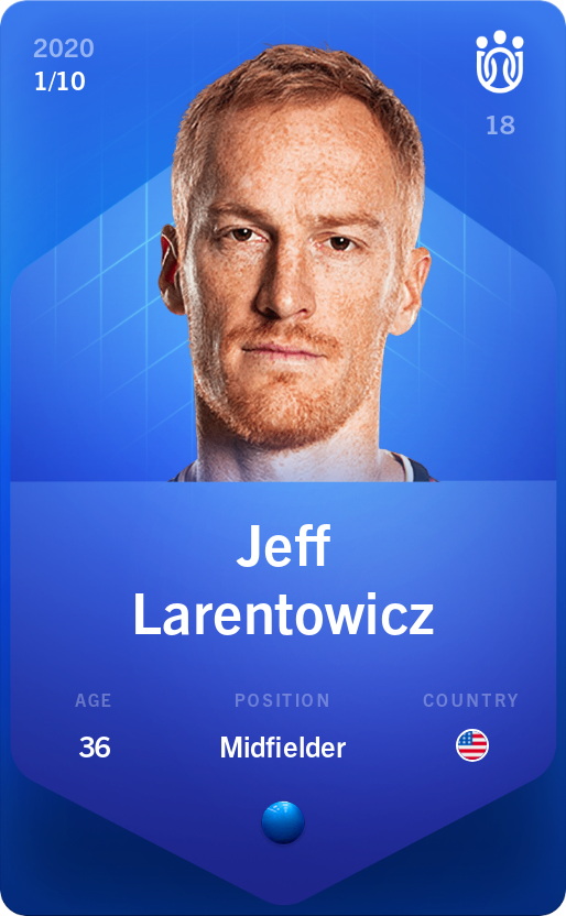 Sorare - Sorare Official - Jeff Larentowicz 2020-21 • Super Rare 1/10 - NFT # 63631507750841080784180475802095264640264595300305954573252232138746278884263