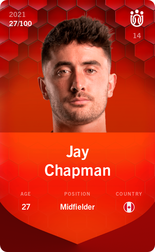 Sorare - Sorare Official - Jay Chapman 2021-22 • Rare 27/100 - NFT # 22066797911283571066499592672276364208675110738138976603344676293112637566127