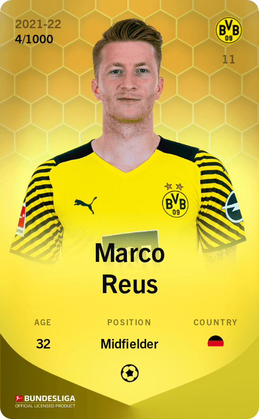 Marco Reus 2021-22 • Limited 4/1000