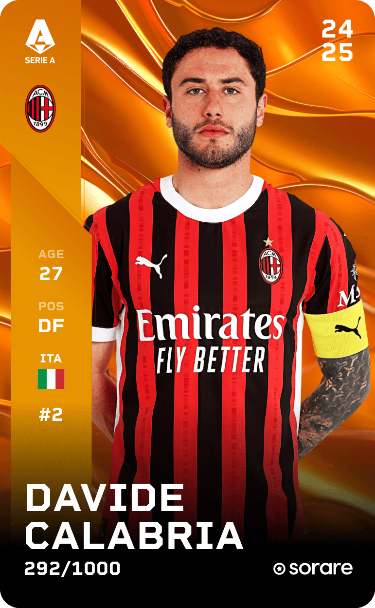 Davide Calabria 2024-25 • Limited 292/1000