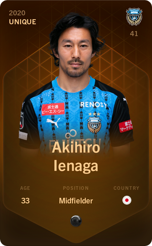 Sorare - Sorare Official - Akihiro Ienaga 2020-21 • Unique - NFT # 20340401763858644069523875561234680369549377771732464020923875850341128387609