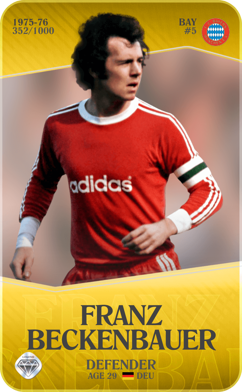 Franz Beckenbauer 1975-76 • Limited 352/1000