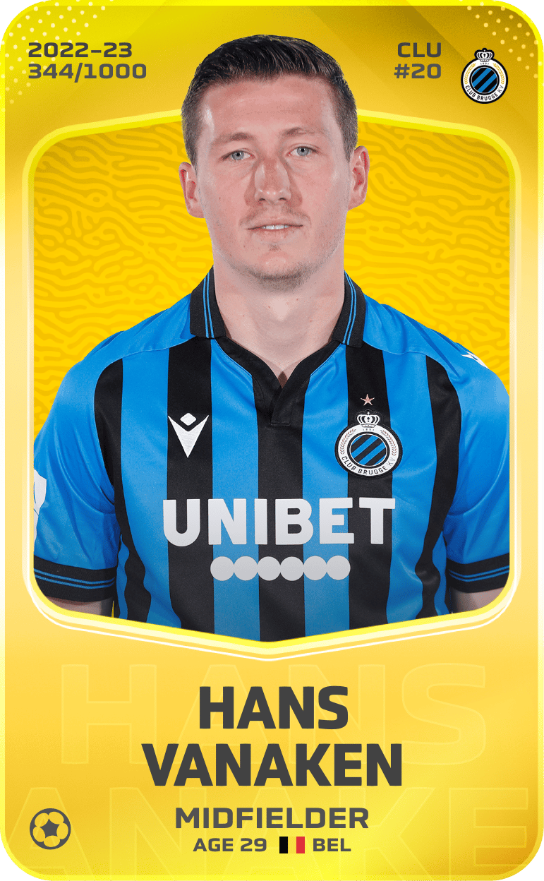 Hans Vanaken 2022-23 • Limited 344/1000