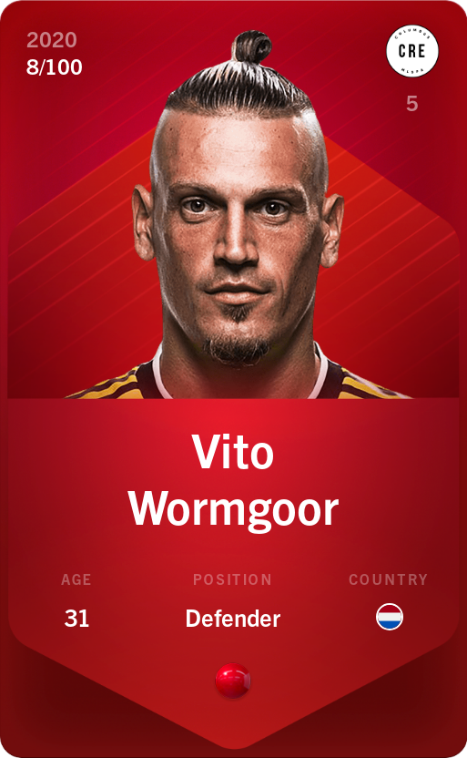 Sorare - Sorare Official - Vito Wormgoor 2020-21 • Rare 8/100 - NFT # 76900417057471386353664860289283764995703539352615131312981306365525737759663