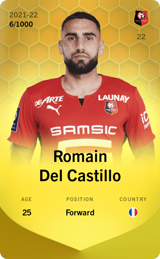 Romain Del Castillo 2021-22 • Limited 6/1000