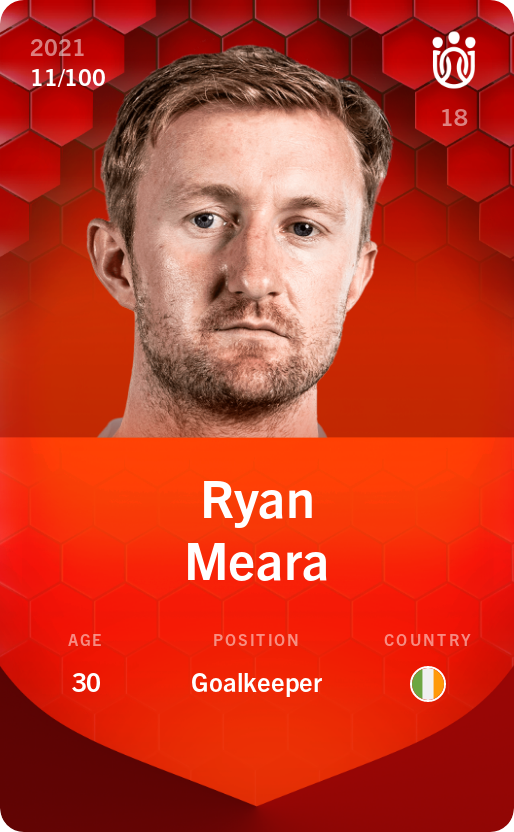 Sorare - Sorare Official - Ryan Meara 2021-22 • Rare 11/100 - NFT # 5188702354822641431945172152777612076472725305347960232852567070900864607604
