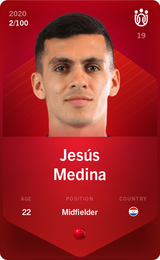 Sorare - Sorare Official - Jesús Medina 2020-21 • Rare 2/100 - NFT # 10555048061223872448861621721277461472334331498217177627648447773841665261857