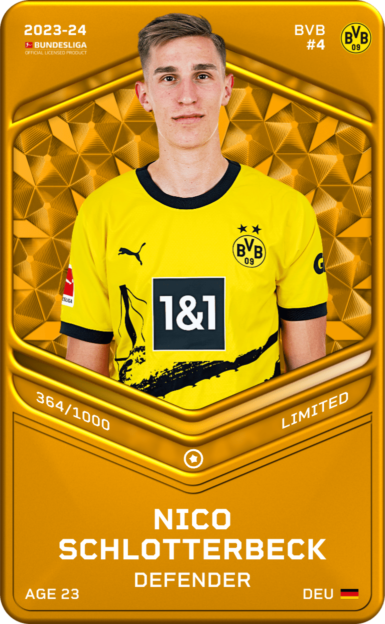 Nico Schlotterbeck 2023-24 • Limited 364/1000