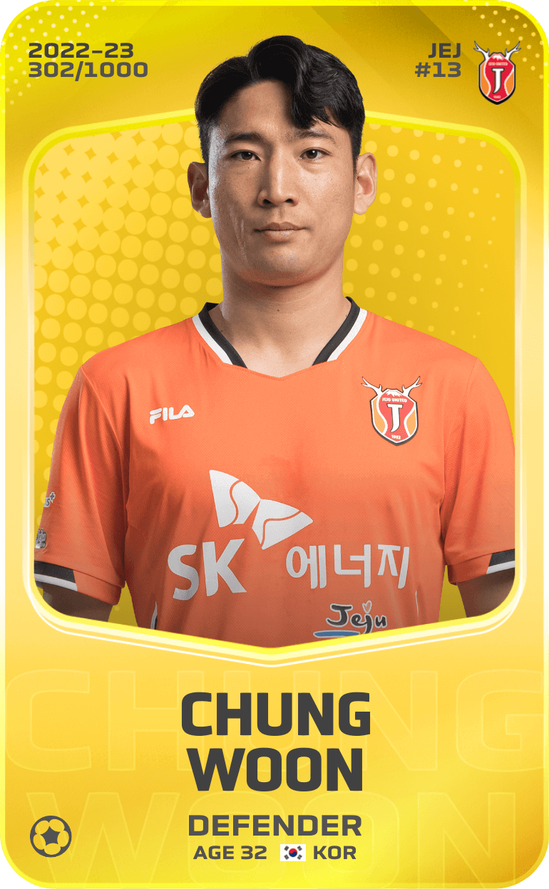 Chung Woon 2022-23 • Limited 302/1000