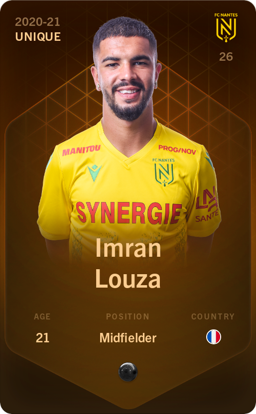 Sorare - Sorare Official - Imran Louza 2020-21 • Unique - NFT # 109903817353082606217833871372898629642898439406036923117581580992388033402890