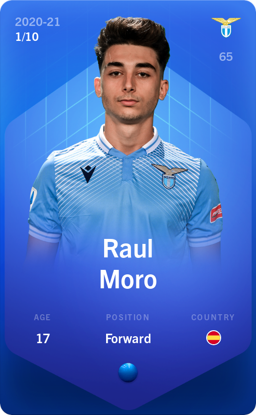 Sorare - Sorare Official - Raul Moro 2020-21 • Super Rare 1/10 - NFT # 32205922425709159400651880302312264721099089753366413044466623623594193726938