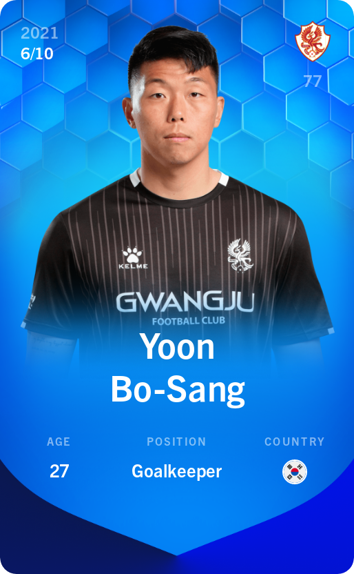 Sorare - Sorare Official - Yoon Bo-Sang 2021-22 • Super Rare 6/10 - NFT # 4757725849542864433253180499100811869280270621816044384579638283049241091802